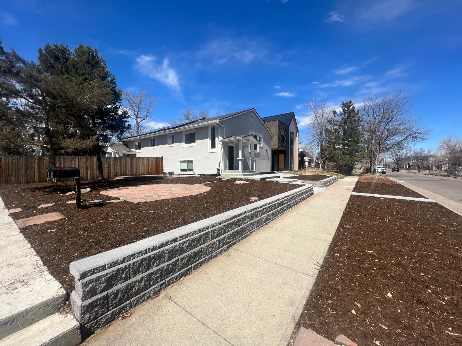 Retaining Wall & Garden - After